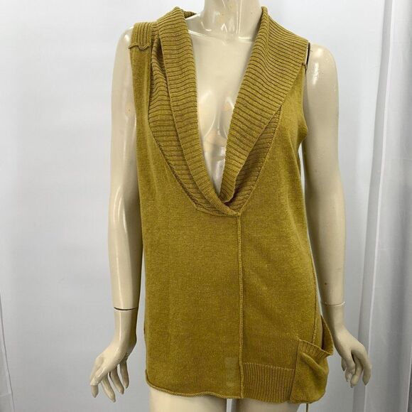 Eileen Fisher Sleeveless Plunging Neckline Top - Picture 1 of 14